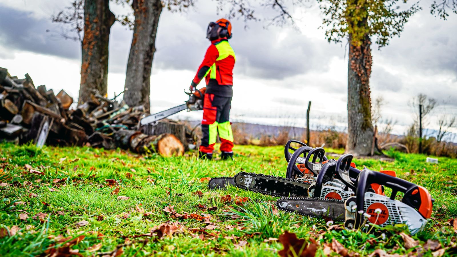 Gamme de tronçonneuse de l'entreprise Laffont Multiservices spécialisée dans l'élagage